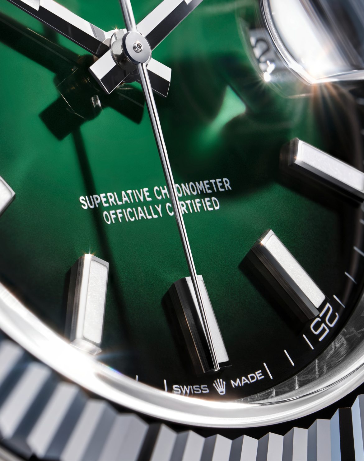 Esfera lacada verde sombreado Datejust 41